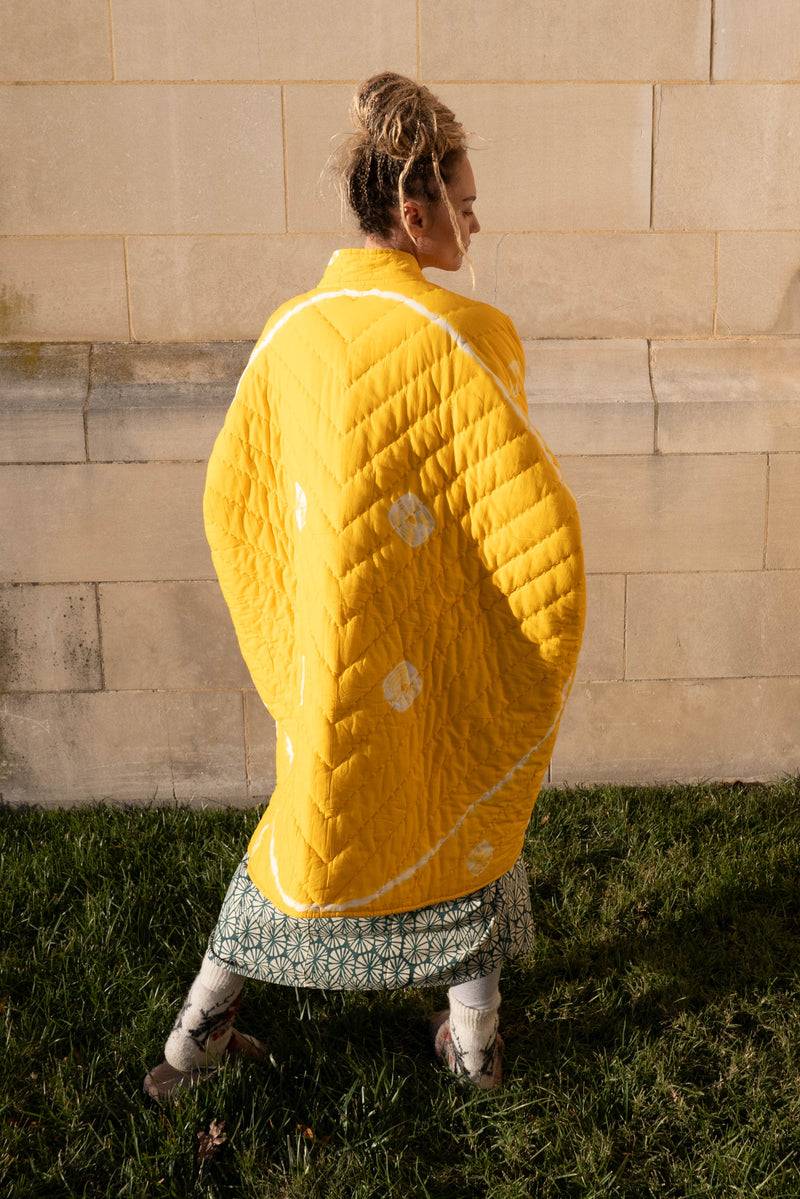 Reversible Smile Quilted Aura Coat