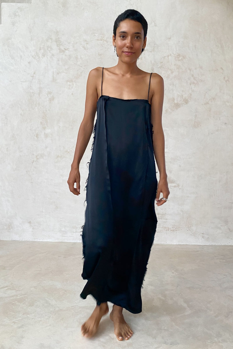 Black Silk Bruna Dress