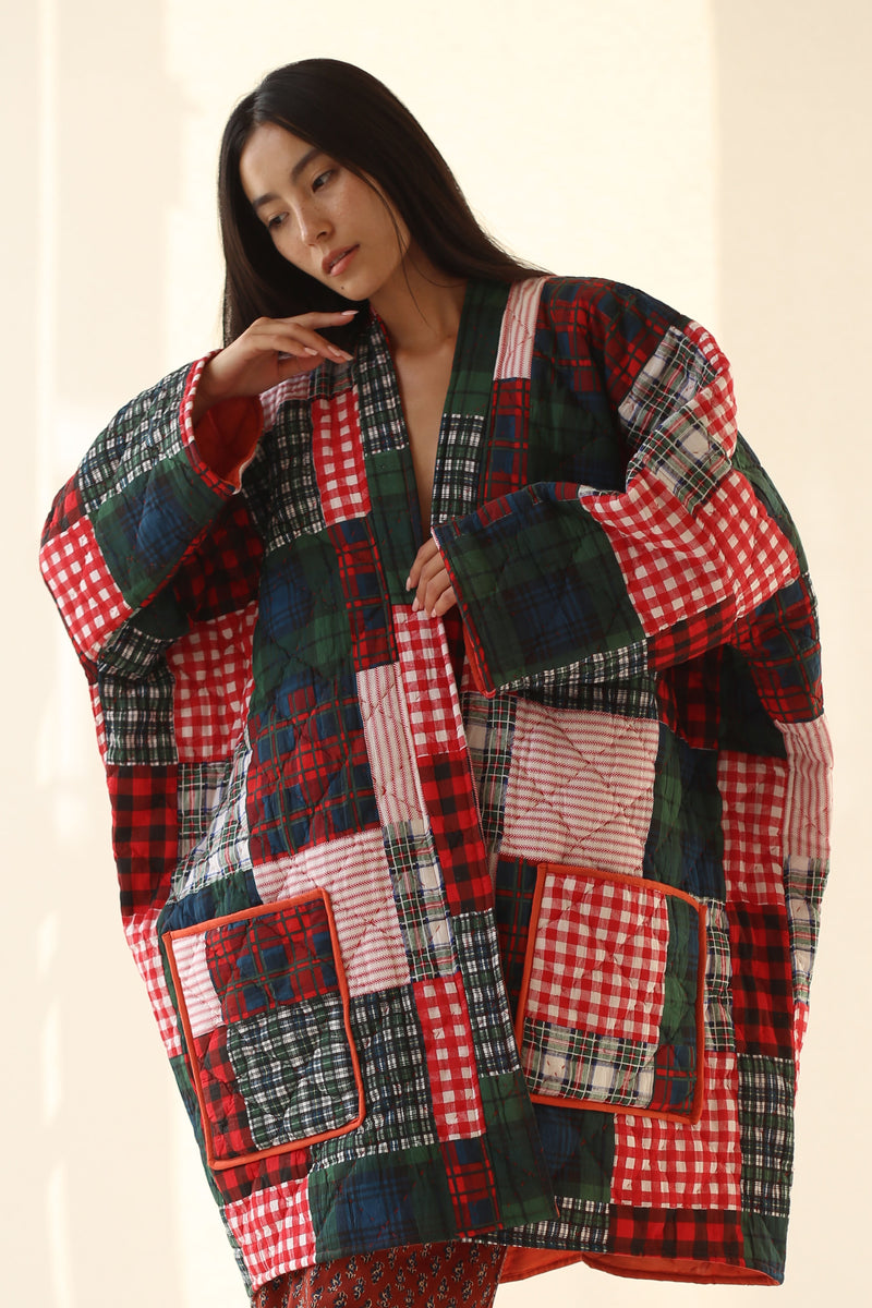 Reversible Pa Quilted Aura Coat